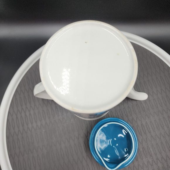 Vintage Engadine Coffee Tea Pot by JOHNSON BROTHERS England MCM 1974-78 Art Deco - Picture 9 of 11